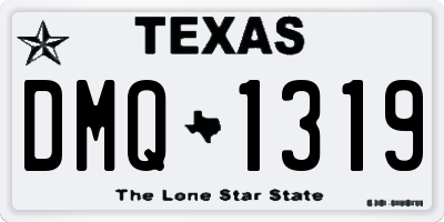 TX license plate DMQ1319