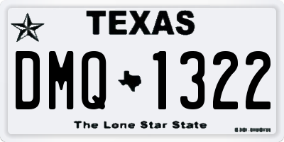 TX license plate DMQ1322