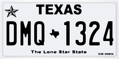 TX license plate DMQ1324