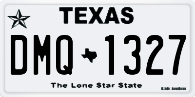 TX license plate DMQ1327