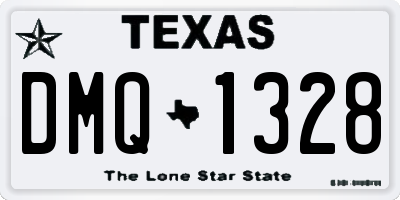 TX license plate DMQ1328