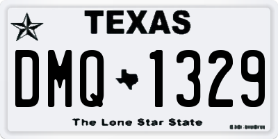 TX license plate DMQ1329