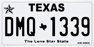 TX license plate DMQ1339