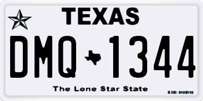 TX license plate DMQ1344
