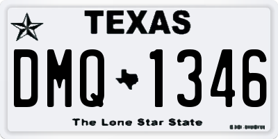 TX license plate DMQ1346