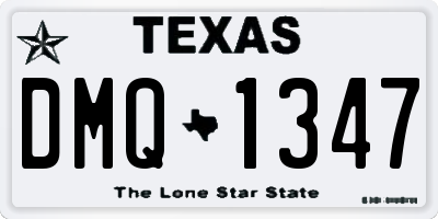 TX license plate DMQ1347