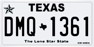 TX license plate DMQ1361