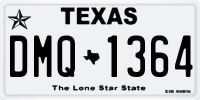 TX license plate DMQ1364