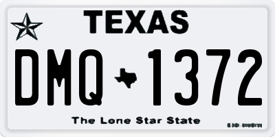 TX license plate DMQ1372