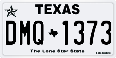 TX license plate DMQ1373