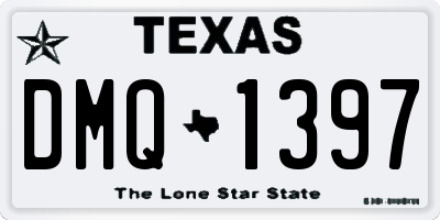 TX license plate DMQ1397
