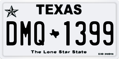 TX license plate DMQ1399