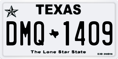TX license plate DMQ1409
