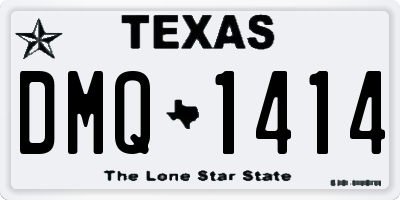 TX license plate DMQ1414
