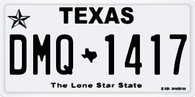 TX license plate DMQ1417