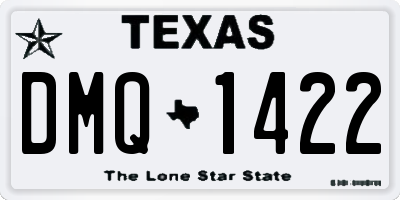 TX license plate DMQ1422