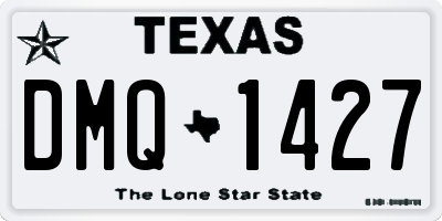 TX license plate DMQ1427