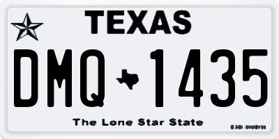 TX license plate DMQ1435
