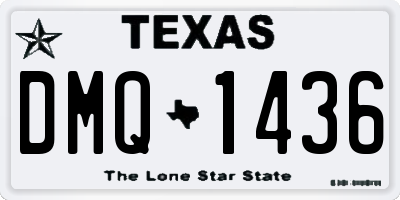 TX license plate DMQ1436