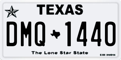 TX license plate DMQ1440