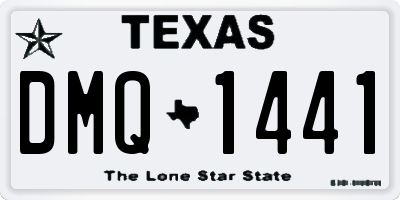 TX license plate DMQ1441
