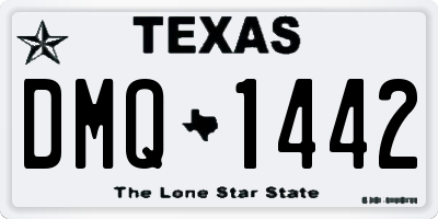 TX license plate DMQ1442