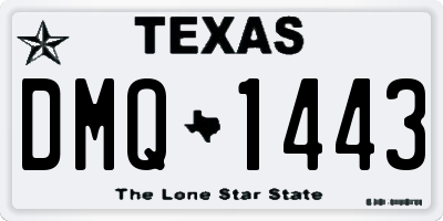 TX license plate DMQ1443