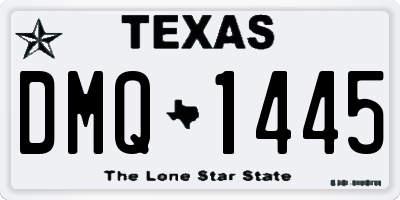TX license plate DMQ1445
