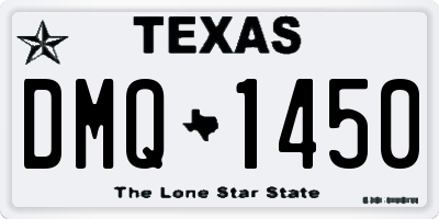 TX license plate DMQ1450
