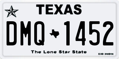 TX license plate DMQ1452