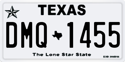 TX license plate DMQ1455
