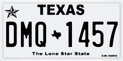 TX license plate DMQ1457