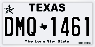 TX license plate DMQ1461