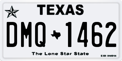 TX license plate DMQ1462