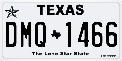 TX license plate DMQ1466