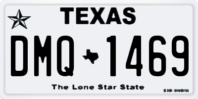 TX license plate DMQ1469