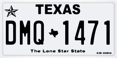 TX license plate DMQ1471