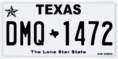 TX license plate DMQ1472
