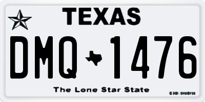 TX license plate DMQ1476