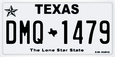TX license plate DMQ1479