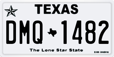 TX license plate DMQ1482