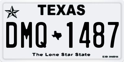 TX license plate DMQ1487