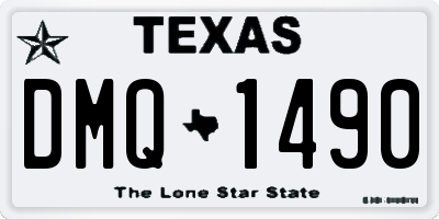 TX license plate DMQ1490