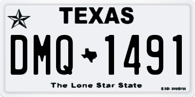 TX license plate DMQ1491
