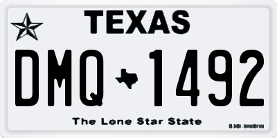 TX license plate DMQ1492