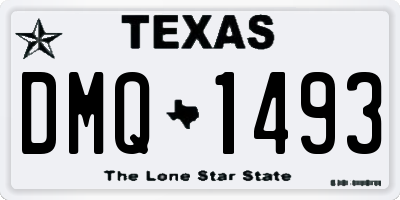 TX license plate DMQ1493