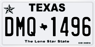 TX license plate DMQ1496