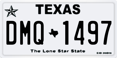 TX license plate DMQ1497