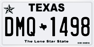 TX license plate DMQ1498