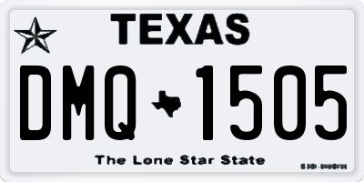 TX license plate DMQ1505